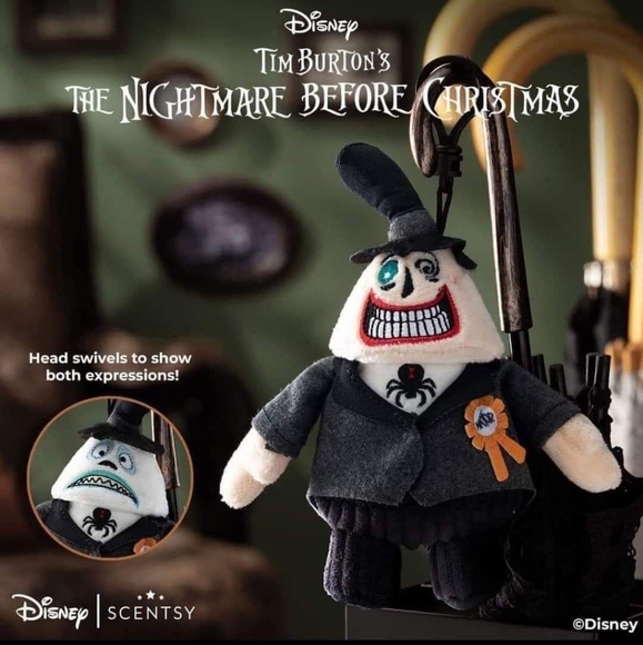 Disney Tim Burton's "The Nightmare Before Christmas" Swivel 2 Headed Mayor Clip - Picture 2 of 16